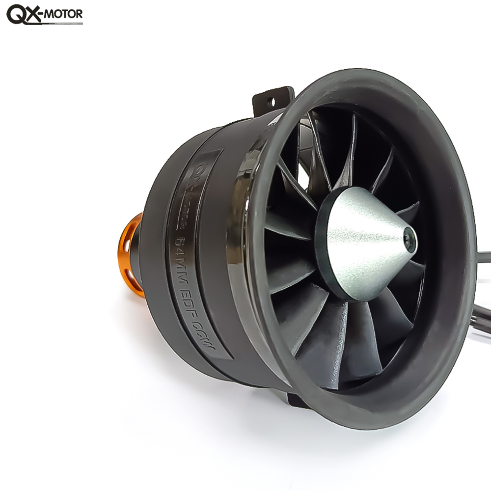 Model Airplane Plastic - QX-Motor 64mm EDF 12Blades Ducted Fan