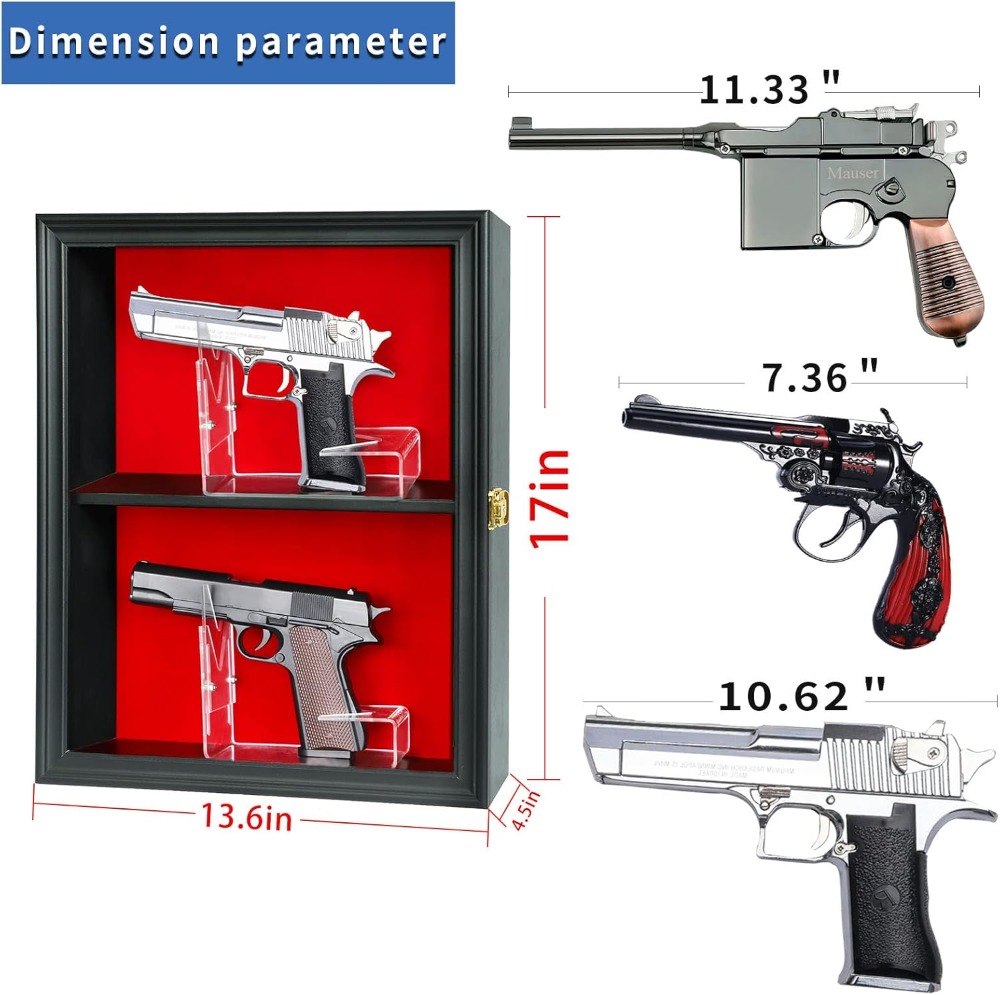 Lockable Wall Mount Gun Displa - Display Case Acrylic incelemesi ve fiyatı