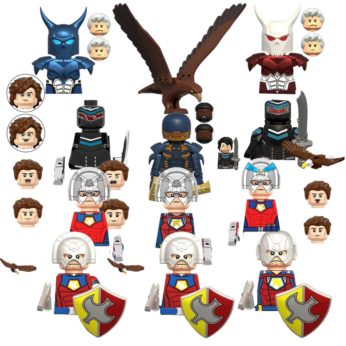 SuicideSquad Peacemaker Blue D - Lego Minifigure Holder incelemesi ve fiyatı