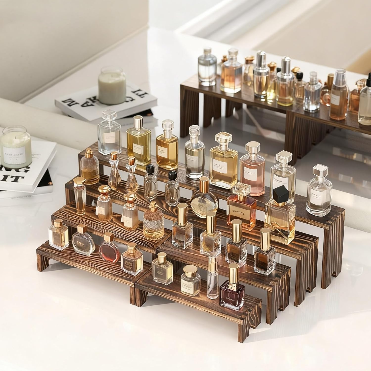 2 Tier Wooden Cupcake Stand Se - Display Risers Set incelemesi ve fiyatı