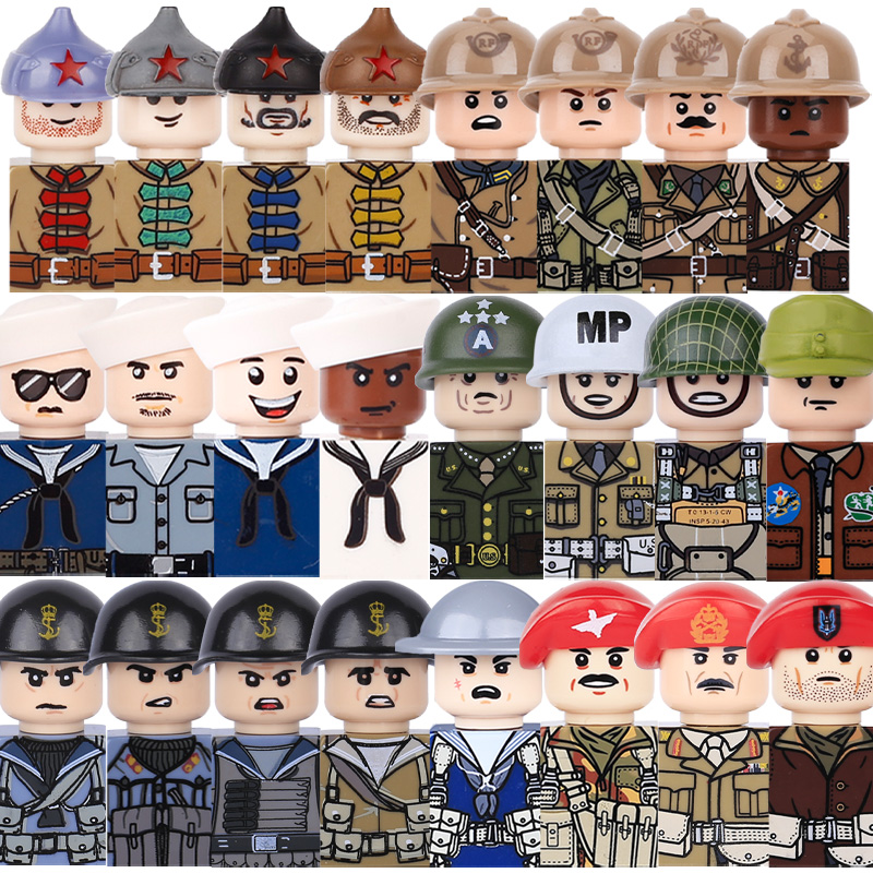 Kids Toy WW2 Military Army Act - Lego Minifigure Holder incelemesi ve fiyatı