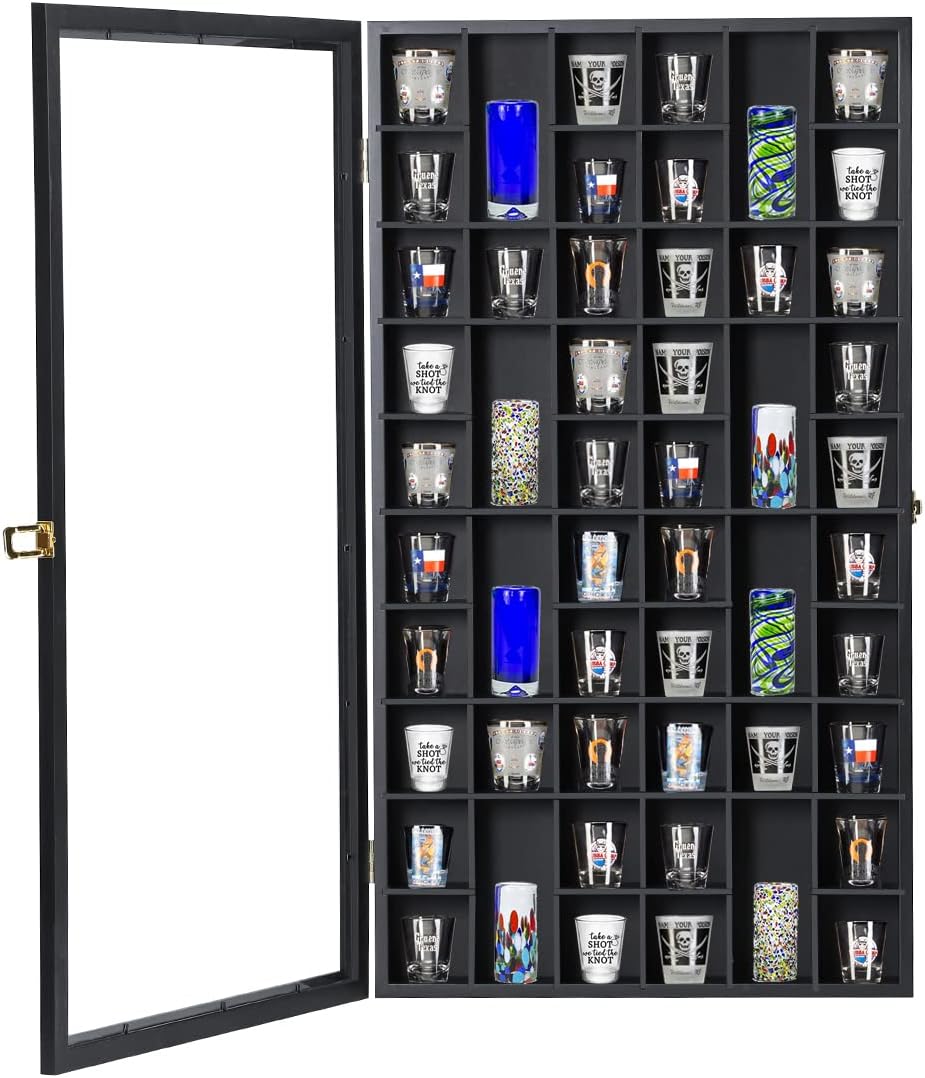 Large Shot Glass Display Case, - Display Case Acrylic incelemesi ve fiyatı