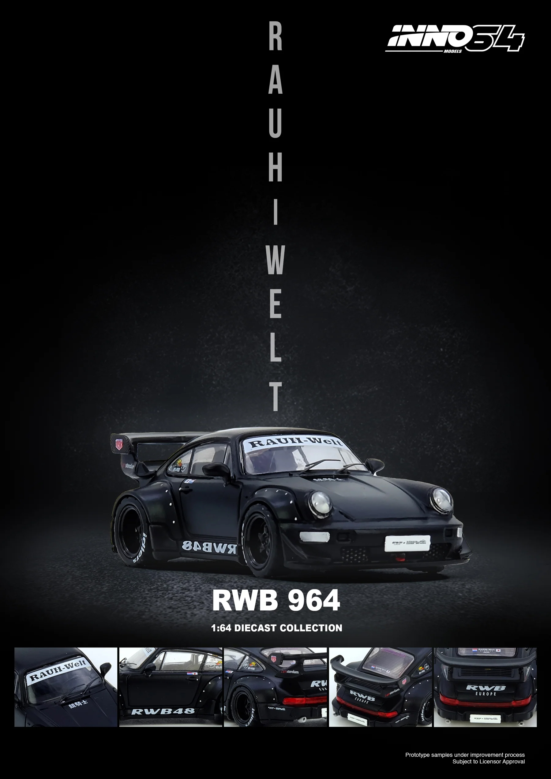 INNO64 1:64 Porsche 911 RWB 96 - Die Cast Car 1 64 incelemesi ve fiyatı