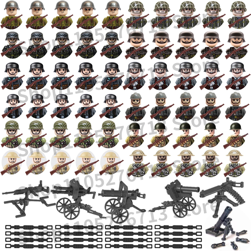 25Pcs/Set World War II Militar - Lego Minifigure Holder incelemesi ve fiyatı