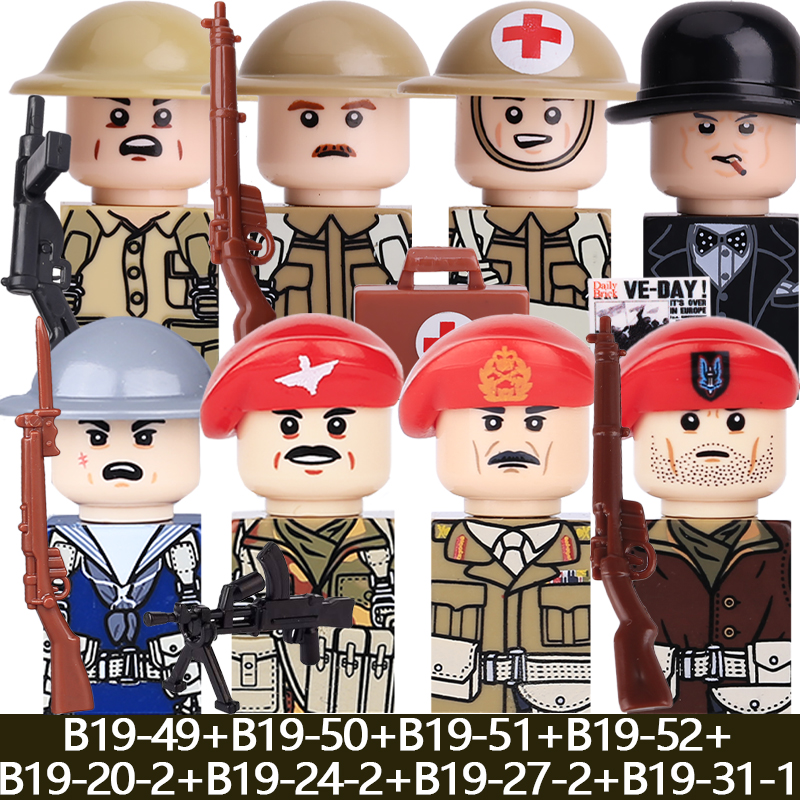 WW2 Military Soldier Figures B - Lego Minifigure Holder incelemesi ve fiyatı