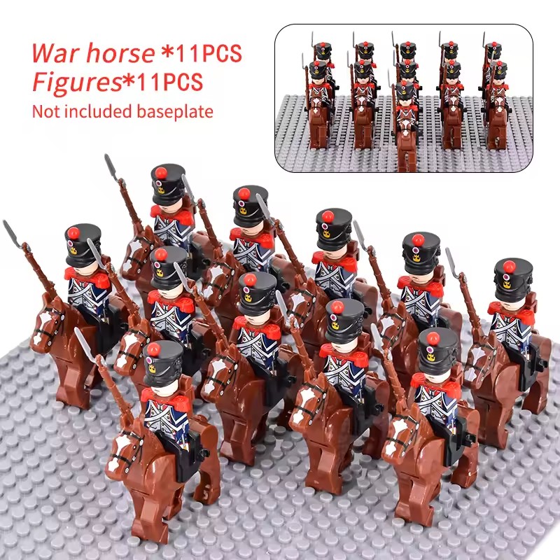 10pcs Napoleonic Wars Military - Lego Minifigure Holder incelemesi ve fiyatı