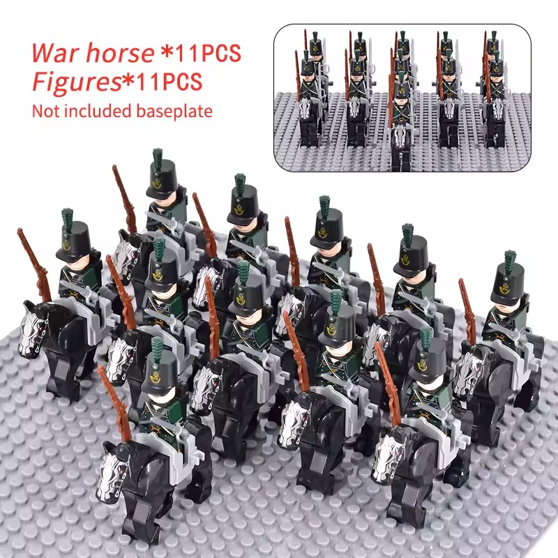 10pcs Napoleonic Wars Military - Lego Minifigure Holder incelemesi ve fiyatı