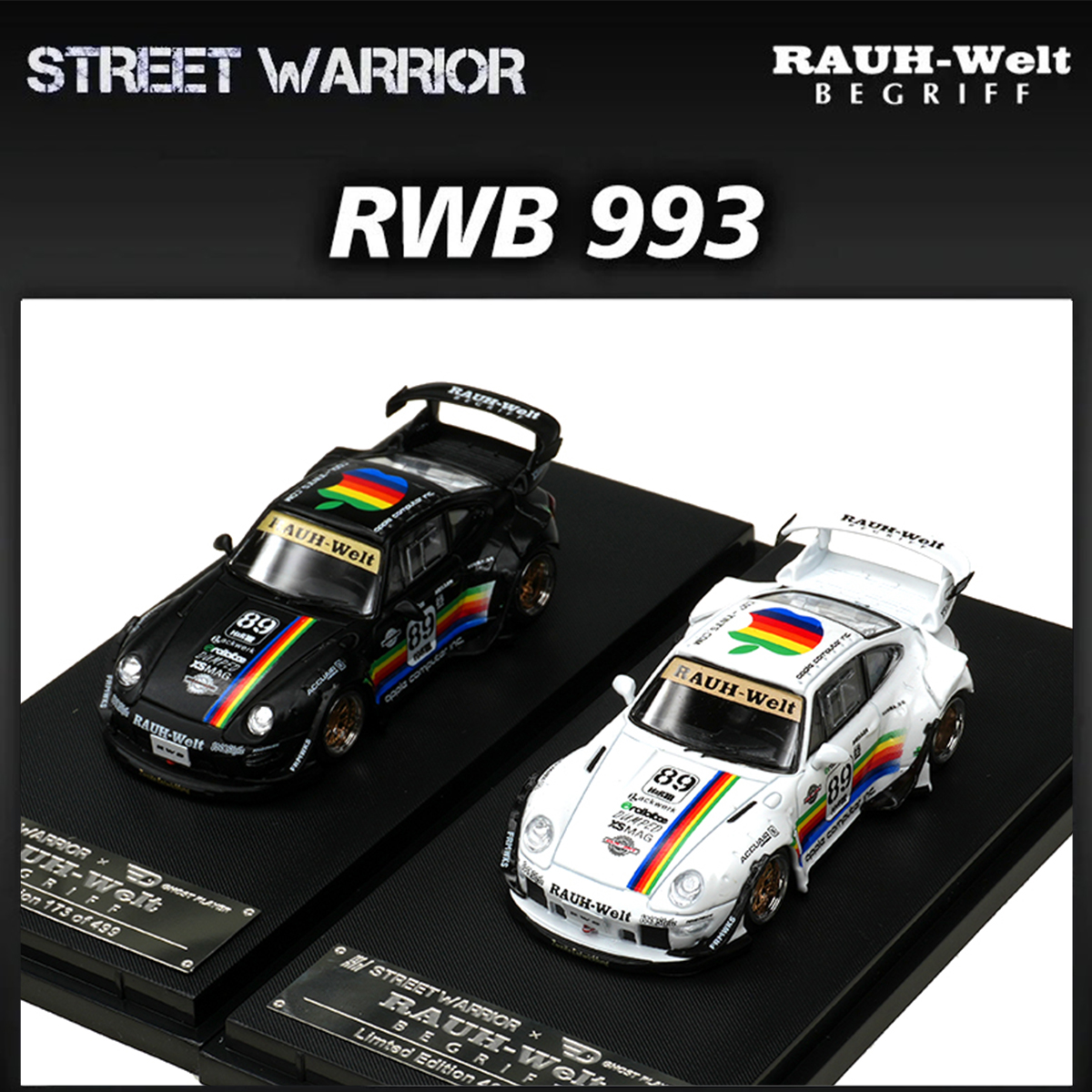 SW In Stock 1:64 RWB 993 Black - Die Cast Car 1 64 incelemesi ve fiyatı